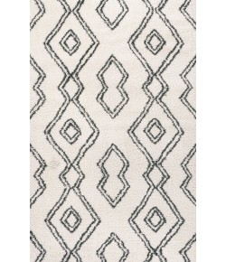 Jonathany Moroccan Hype MOH401A White/Gray Area Rug 3 ft. X 5 ft. Rectangle