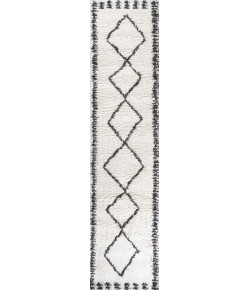 Jonathany Moroccan Hype MOH404A White/Gray Area Rug 2 ft. X 8 ft. Runner