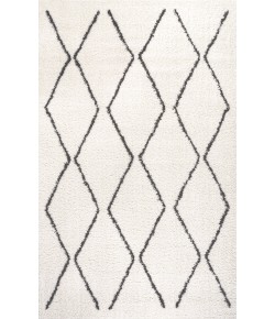 Jonathany Moroccan Hype MOH405A White/Gray Area Rug 3 ft. X 5 ft. Rectangle