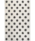 MOROCCAN HYPE Area Rug Pere Modern Charcoal Dot Shag White/Gray 5 ft. x 8 ft. Area Rug