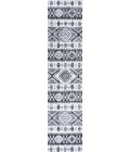MOROCCAN HYPE Area Rug Sura Modern Kilim Geometric Gray/Anthracite 2 ft. x 8 ft. Runner Rug