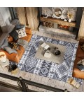 MOROCCAN HYPE Area Rug Sura Modern Kilim Geometric Gray/Anthracite 3 ft. x 5 ft. Area Rug
