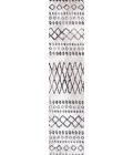 Aksil Moroccan Diamond Ivory/Brown 2 ft. x 8 ft. Runner Rug