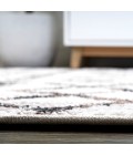 Aksil Moroccan Diamond Ivory/Brown 2 ft. x 8 ft. Runner Rug