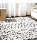 MOROCCAN HYPE Area Rug Aksil Moroccan Diamond Ivory/Brown 3 ft. x 5 ft. Area Rug