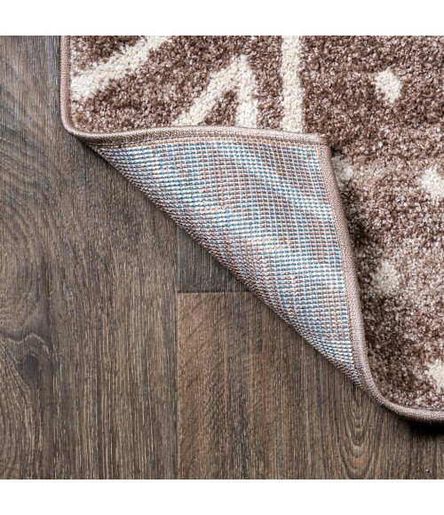 Amanar Tribal Geometric Brown/Ivory 2 ft. x 8 ft. Runner Rug