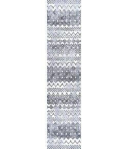 Jonathany Moroccan Hype MOH504A Ivory/Black Area Rug 2 ft. X 8 ft. Runner