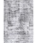 MOROCCAN HYPE Area Rug Iften Moroccan Geometric Distressed Ivory/Black 4 ft. x 6 ft. Area Rug