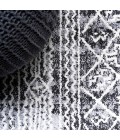 MOROCCAN HYPE Area Rug Iften Moroccan Geometric Distressed Ivory/Black 4 ft. x 6 ft. Area Rug
