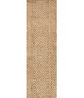 NATURAL FIBER Area Rug Hira Hand Woven Diamond Chunky Jute Natural 2 ft. x 8 ft. Runner Rug