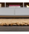 Espina Hand Woven Herringbone Chunky Jute Natural 2 ft. x 8 ft. Runner Rug