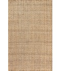NATURAL FIBER Area Rug Estera Hand Woven Boucle Chunky Jute Natural 8 ft. x 10 ft. Area Rug