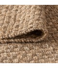 NATURAL FIBER Area Rug Estera Hand Woven Boucle Chunky Jute Natural 8 ft. x 10 ft. Area Rug