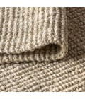 NATURAL FIBER Area Rug Hiro Hand Woven Chunky Jute Ivory 8 ft. x 10 ft. Area Rug
