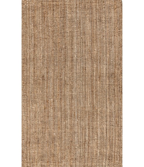 NATURAL FIBER Area Rug Pata Hand Woven Chunky Jute Natural 3 ft. x 5 ft. Area Rug
