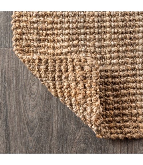 NATURAL FIBER Area Rug Pata Hand Woven Chunky Jute Natural 3 ft. x 5 ft. Area Rug