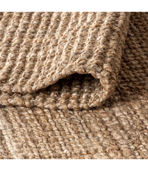 NATURAL FIBER Area Rug Pata Hand Woven Chunky Jute Natural 3 ft. x 5 ft. Area Rug