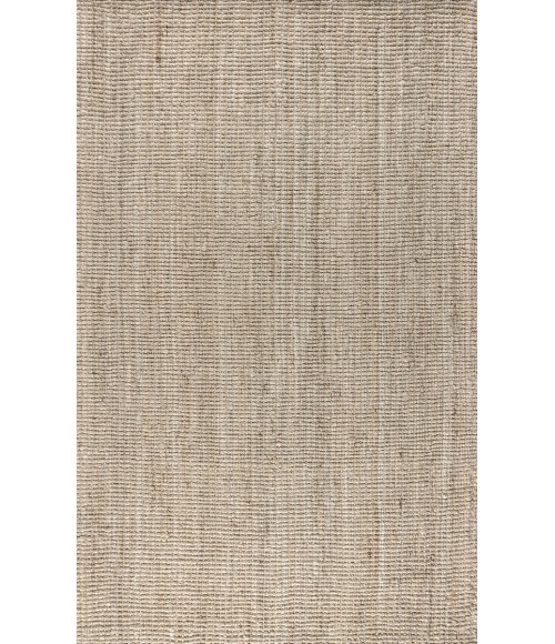 NATURAL FIBER Area Rug Pata Hand Woven Chunky Jute Light Ivory 3 ft. x 5 ft. Area Rug