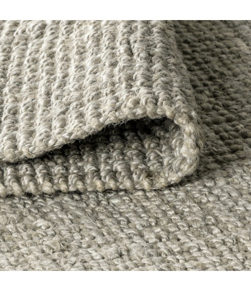 NATURAL FIBER Area Rug Pata Hand Woven Chunky Jute Gray 4 ft. x 6 ft. Area Rug