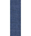 NATURAL FIBER Area Rug Pata Hand Woven Chunky Jute Navy 2 ft. x 8 ft. Runner Rug