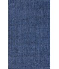 NATURAL FIBER Area Rug Pata Hand Woven Chunky Jute Navy 3 ft. x 5 ft. Area Rug