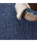 NATURAL FIBER Area Rug Pata Hand Woven Chunky Jute Navy 3 ft. x 5 ft. Area Rug