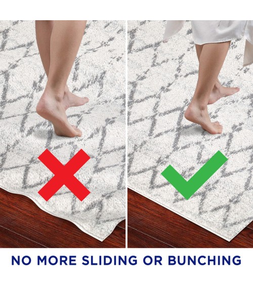 RUG PADS Area Rug Ultra Stop Cream 8 ft. x 10 ft. Rug Pad