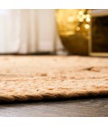 ANSA COLLECTION Area Rug Dahlia Round Natural Jute Boho Circle Natural 3' Round Area Rug
