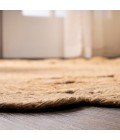 ANSA COLLECTION Area Rug Bodhi Round Natural Jute hippie Circle Natural 3' Round Area Rug