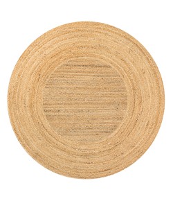 Jonathany Ansa Collection RNF110A Natural Area Rug 5 ft. 1 in. X 5 ft. 1 in. Round