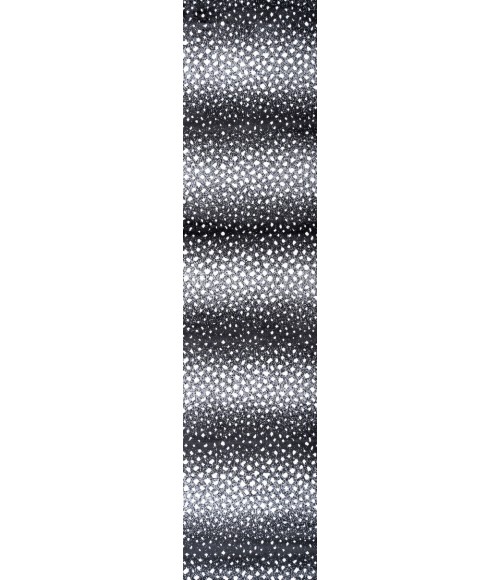 SAFARI Area Rug Antelope Modern Animal Black/Cream 2 ft. x 10 ft. Runner Rug