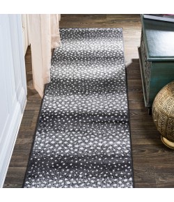 Jonathany Safari SAF100A Black/Cream Area Rug 2 ft. X 10 ft. Runner