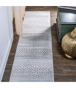 Jonathany Safari SAF100B Light Gray/Cream Area Rug 2 ft. X 8 ft. Runner