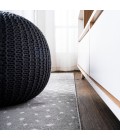 SAFARI Area Rug Antelope Modern Animal Gray/Cream 2 ft. x 10 ft. Runner Rug