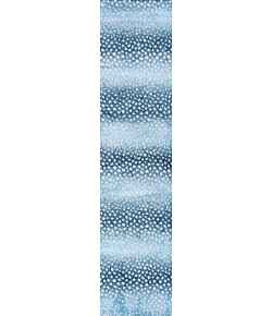 Jonathany Safari SAF100D Blue/Cream Area Rug 2 ft. X 10 ft. Runner