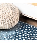 SAFARI Area Rug Antelope Modern Animal Blue/Cream 3 ft. x 5 ft. Area Rug
