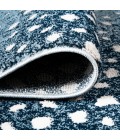 SAFARI Area Rug Antelope Modern Animal Blue/Cream 3 ft. x 5 ft. Area Rug