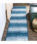 SAFARI Area Rug Antelope Modern Animal Navy/Cream 2 ft. x 10 ft. Runner Rug
