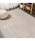SOUTH BEACH Area Rug Xlendi High-Low Pile Moroccan Geometric Beige 3 ft. x 5 ft. Indoor/Outdoor Area Rug