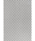 SOUTH BEACH Area Rug Rabat High-Low Pile Mini-Diamond Trellis White/Black 4 ft. x 6 ft. Indoor/Outdoor Area Rug