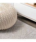 SOUTH BEACH Area Rug Citta High-Low Pile Mediterranean Tile Beige 2 ft. x 8 ft. Indoor/Outdoor Runner Rug
