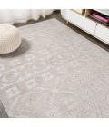 Citta High-Low Pile Mediterranean Tile Beige 4 ft. x 6 ft. Indoor/Outdoor Area Rug