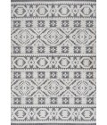 SOUTH BEACH Area Rug Citta High-Low Pile Mediterranean Tile White/Black 4 ft. x 6 ft. Indoor/Outdoor Area Rug