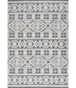 Jonathany South Beach SBH102B White/Black Area Rug 7 ft. 9 in. X 10 ft. Rectangle