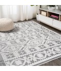 SOUTH BEACH Area Rug Citta High-Low Pile Mediterranean Tile White/Black 4 ft. x 6 ft. Indoor/Outdoor Area Rug