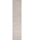 SOUTH BEACH Area Rug Aylan High-Low Pile Knotted Trellis Geometric Beige 2 ft. x 10 ft. Indoor/Outdoor Runner Rug