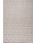 Ararat High-Low Pile Moroccan Diamond Modern Beige 5 ft. x 8 ft. Indoor/Outdoor Area Rug