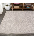 Ararat High-Low Pile Moroccan Diamond Modern Beige 5 ft. x 8 ft. Indoor/Outdoor Area Rug