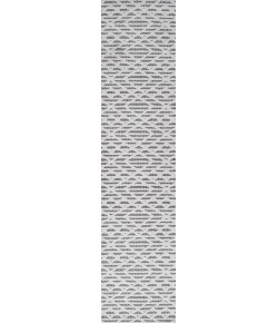 Jonathany South Beach SBH105B Black/Ivory Area Rug 2 ft. X 8 ft. Runner