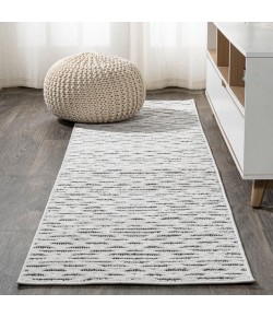 Jonathany South Beach SBH105B Black/Ivory Area Rug 2 ft. X 8 ft. Runner